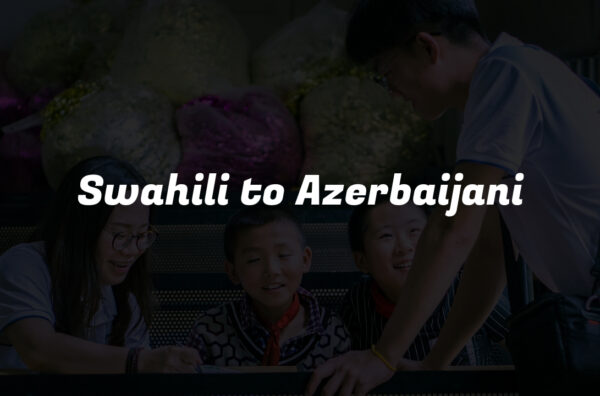 Swahili to Azerbaijani