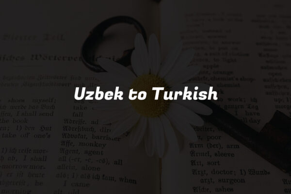 Uzbek to Turkish