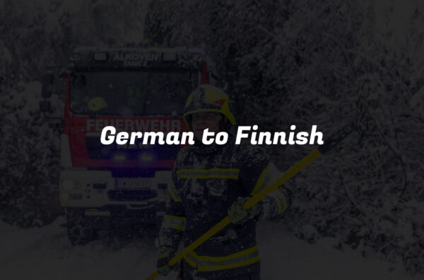German to Finnish