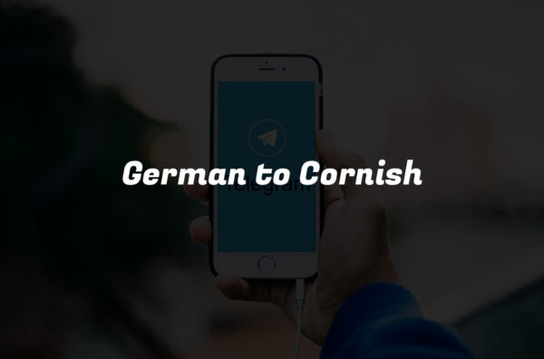 German to Cornish