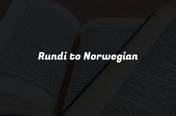 Rundi to Norwegian