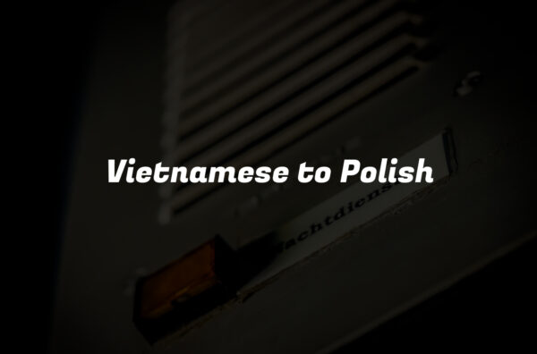 Vietnamese to Polish