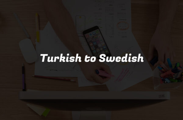 Turkish to Swedish