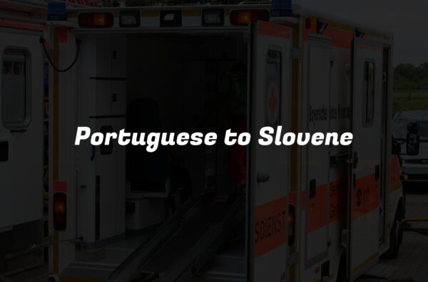 Portuguese to Slovene
