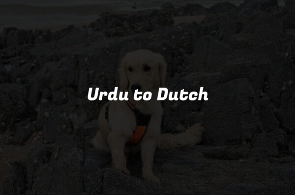 Urdu to Dutch
