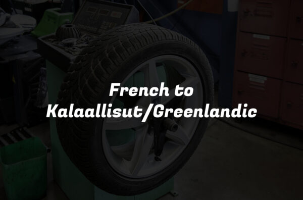 French to Kalaallisut/Greenlandic